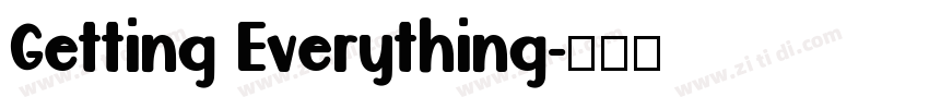 Getting Everything字体转换